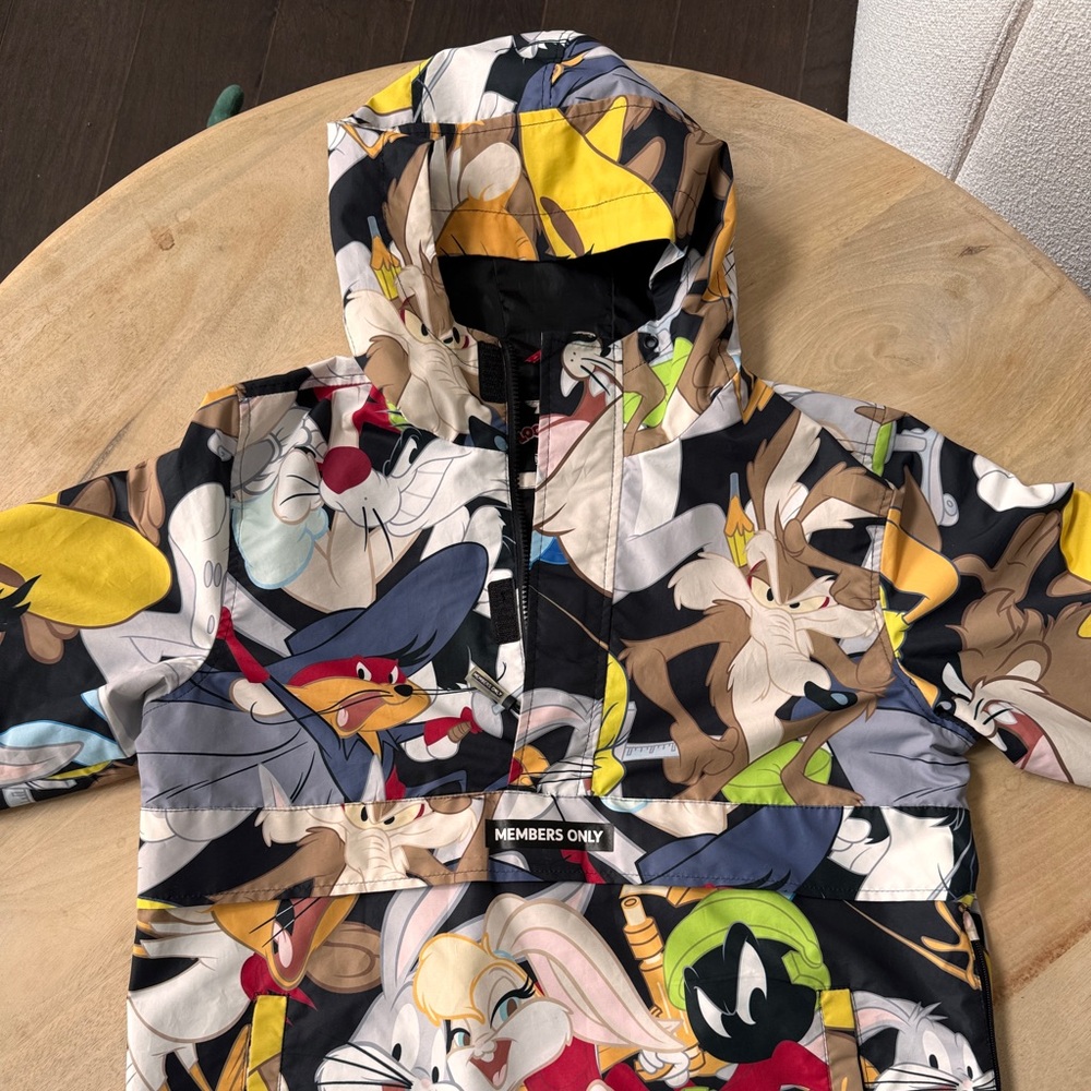 Members Only x Looney Tunes All Over Print Anorak Windbreaker